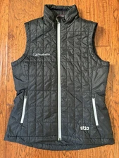 Stio Azura Primaloft Insulated Puffer Vest Womens Medium Black (branded logo)