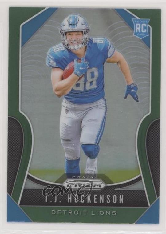 2019 Panini Prizm Rookies Green Prizm TJ Hockenson #364 z6u