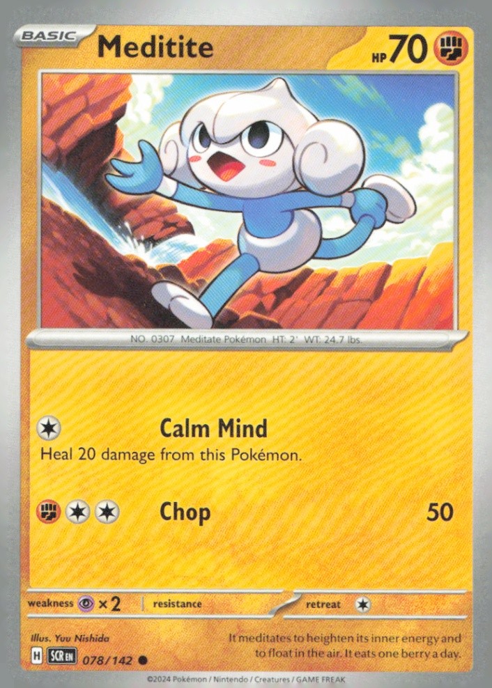 Meditite Common SV07: Stellar Crown 078/142 NM