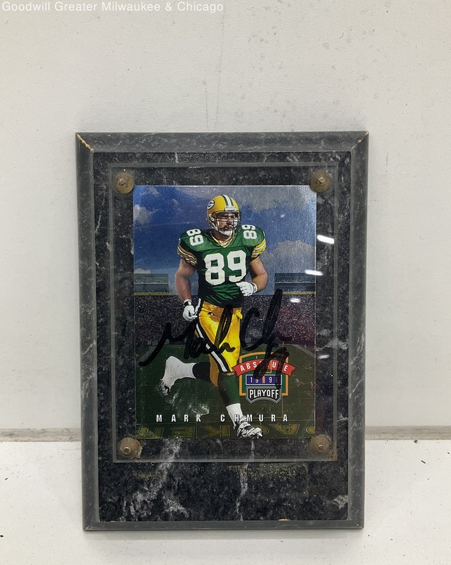 Mark Chmura Signed Framed Football Card