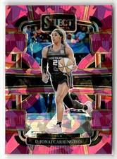 2024 Panini Select WNBA #18 DiJonai Carrington Prizms Pink Ice