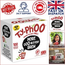 TY-PHOO 100 Tea Bags - Hibiscus Rose and Black Currant Infusion for Wellness 0.04 per strip