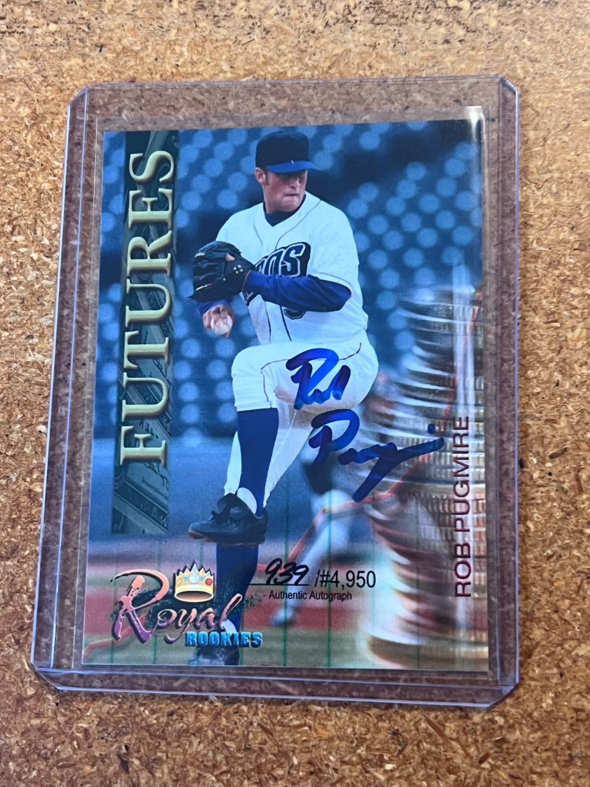 2000 Royal Rookies Futures # 15 Rob Pugmire 939/4950 Autograph