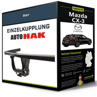 Starre AnhäNgerkupplung für Mazda CX-3 01.2015-Jetzt Typ DK Auto Hak NEU