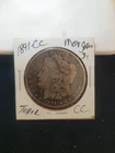 1891-CC $1 Morgan Silver Dollar
