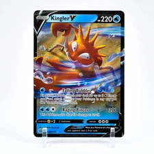 Kingler V - 028/172 Brilliant Stars Ultra Rare Pokemon - NM/MINT