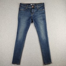 Old Navy Rockstar Super Skinny Jeggings Girl's Youth 16 Dark Wash Stretch