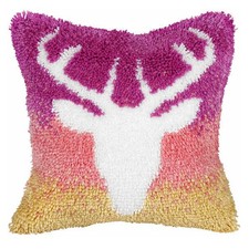 Orchidea Latch Hook Kit: Cushion: Large: Stag
