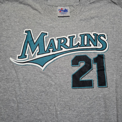 Vintage Y2K Majestic Florida Marlins Josh Beckett #21 Shirt NWT