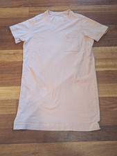 Everlane Women's T-Shirt Dress Link Pink Short Sleeve Crew Neck Pocket