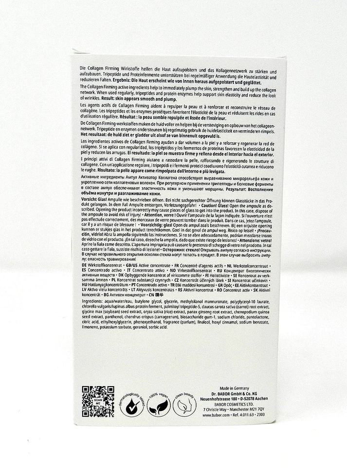 Babor Collagen Firming Ampoule Serum Concentrates 7 x 2mL Per Box 2 Boxes - Image 3 of 4