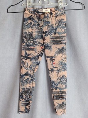 Jean Paul Gaultier Lindex Mesh Tattoo Kids Leggings 2 - 4 Y