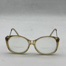 Geoffrey Beene Vintage Clear Reading Eye Glass 135 Oval Frames Women s Yellow