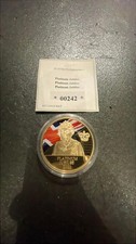 Platinum Jubilee 2022 Proof Gold Plated Coin with Swarovski