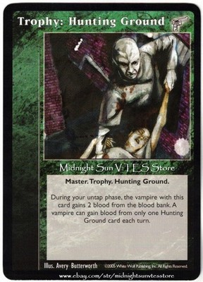 Trophy: Hunting Ground Kindred Most Wanted V:TES VTES Vampire CCG