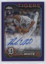 2024 Topps Chrome Rookie Purple Refractor 190/250 Brendan White #RA-BW Auto 18k2