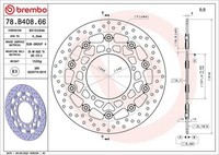 2X Brembo 78B40866 Bremsscheibe Vorne Schwimmend, 310/121,5X5Mm 5X142Mm, Befesti