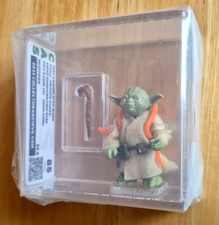 Vintage Star Wars YODA orange snake CAS 85 AFA 1980 86.9 COA loose figure