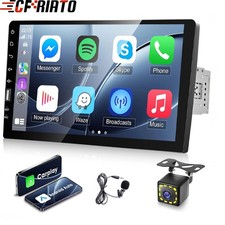 9" Single 1Din Car Stereo Radio for Apple/Android CarPlay Touch Screen Bluetooth