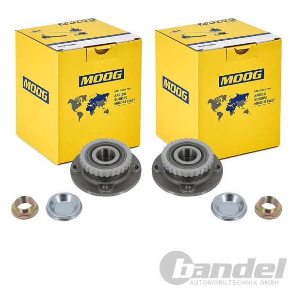 2X Moog RADLAGER-SATZ Hinten Passend FüR CitroËN Berlingo Xsara Peugeot Partner-image