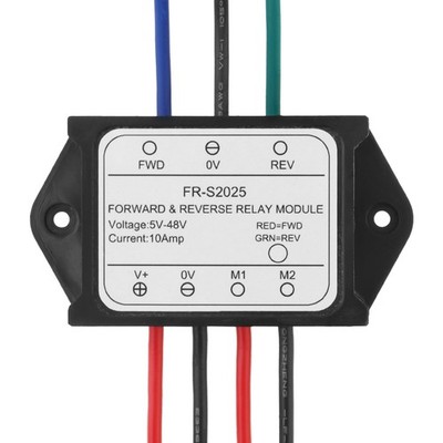Forward and Reverse Relay Module for Motor/Linear Actuator 5V - 48V Max. 10A