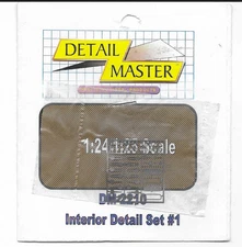 Detail Master Photo Etch Interior Detail Set #1 (Mirrors, Door Details) 1/24 -25