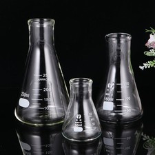  3 Pcs Matracci Conici Equipaggiamento Di Laboratorio Chimica Vetreria Da