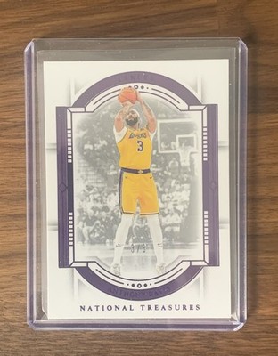 Anthony Davis Amethyst #31 2023 Panini National Treasures 3/3 Jersey Number 1/1