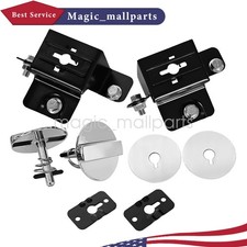 For 1970-1972 Cutlass 442 Chrome Hood Lock Pin Bracket Retainer Set Us For 1970-1972 Cutlass 442 Chrome Hood Lock Pin Bracket Retainer Set Us