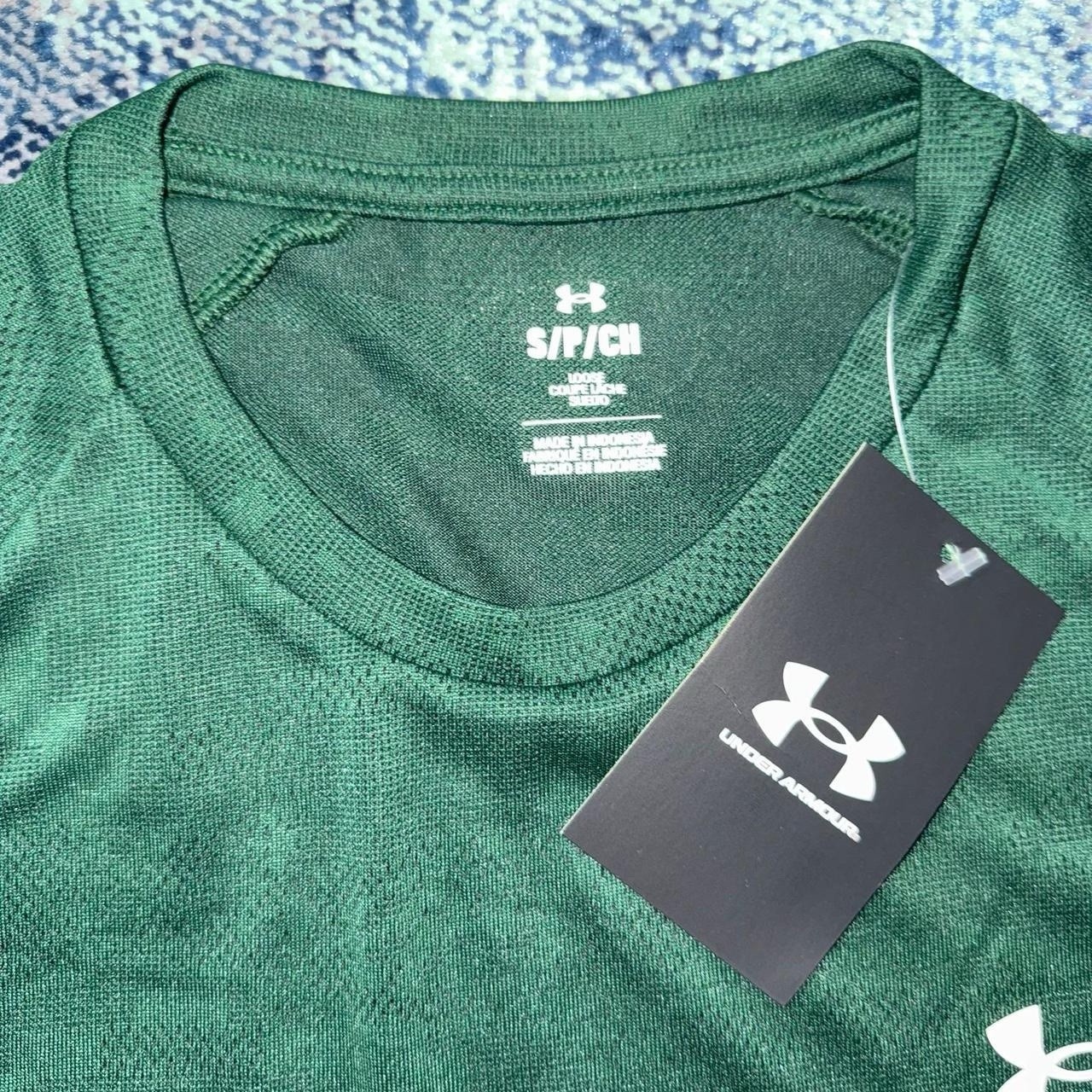 Under Armour Velocity Camo Breathe T Shirt Dark Green Small Men’s Brand New image 3