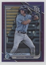 2024 Bowman Chrome Prospects Purple Refractor /250 Brayden Taylor #BCP-206 0x4h