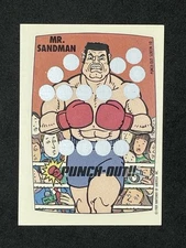 1989 Topps Nintendo PUNCH OUT #10 Mr. Sandman Scratch Off - Screen #10
