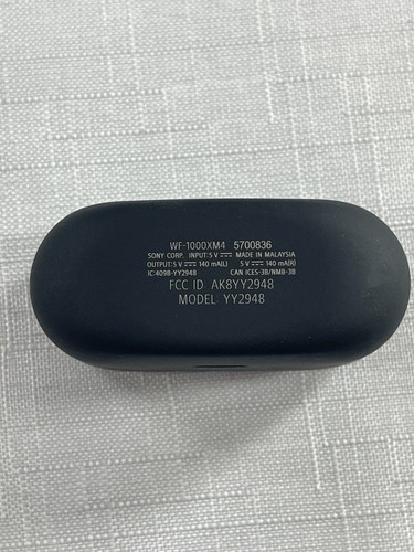 Sony WF-1000XM4 Black Truly Noise Cancellation Wireless Bluetooth Stereo Earbuds - Photo 2 sur 12