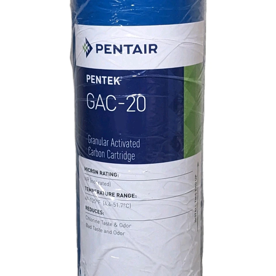 Pentair Pentek GAC-20 Carbon Water Filter, 20-Inch, Whole House Granular Carbon - Image 2 of 4