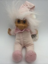 PAJAMA TROLL by Russ Doll Plush in Pink tag attached item No 2332 Vintage 5"