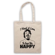 HAPPY MICK JAGGER ROLLING UNOFFICIAL STONES NEED A LOVE TOTE BAG LIFE SHOPPER