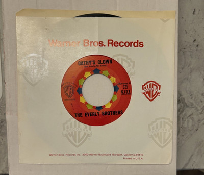THE EVERLY BROTHERS Cathy's Clown/Always It's You 45 RPM Play tested VG++