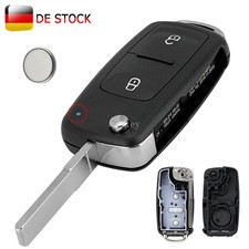 2 Tasten Schlüssel Gehäuse für VW Caddy Amarok T5 T6 Transporter Rohling HU66