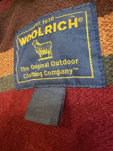 Vintage Woolrich Denim Chore Coat Blanket Lined Mens Size Large image 6