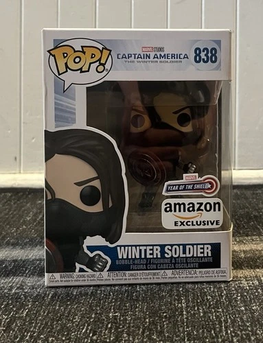 MARVEL FUNKO POP! Winter Soldier #838 Year of the Shield Amazon Exclusive
