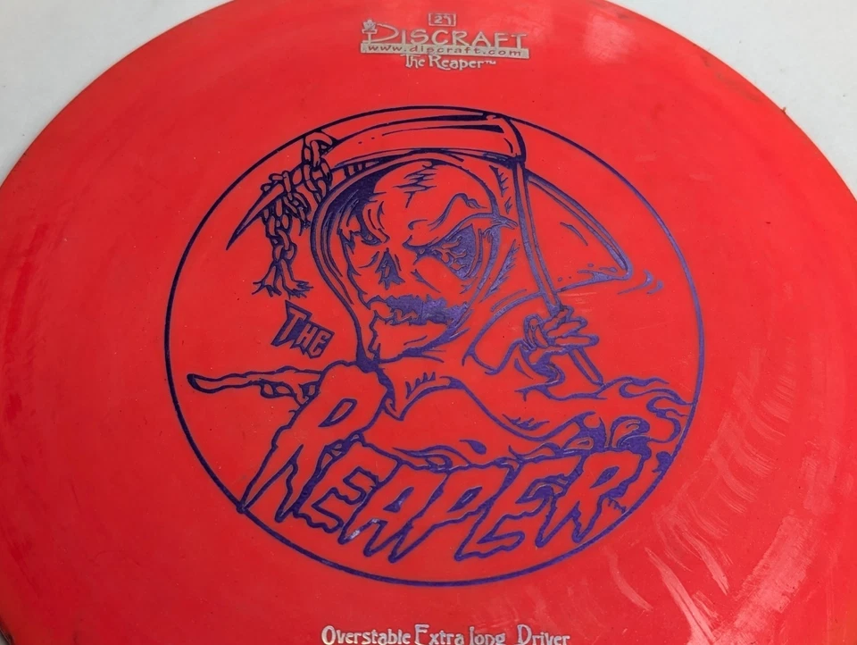 Discraft Elite X Reaper Disc Golf Driver 167g PFN Wixom Skinny Tooled Red/Orange - Image 2 of 4