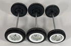 6 Nice Nylint N Logo Wheels Whitewall Tires Axle Assembly Parts Restore Custom