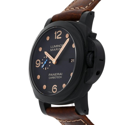 Panerai Luminor Marina 1950 3 Days Carbotech Auto 44mm Mens Watch PAM 661 - Picture 2 of 4