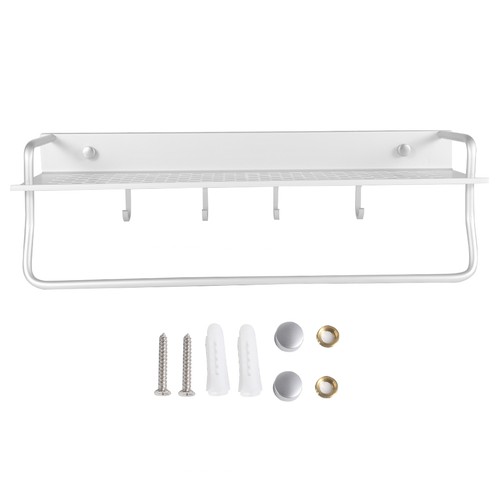 Estante de almacenamiento para baño doméstico estantes espacio aluminio montado en la pared ducha Ba - Imagen 3 de 12