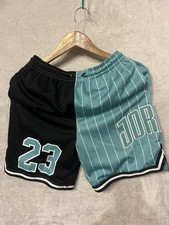 Air Jordan Playoff Game Basketball Shorts Size Youth L Teal black NWT