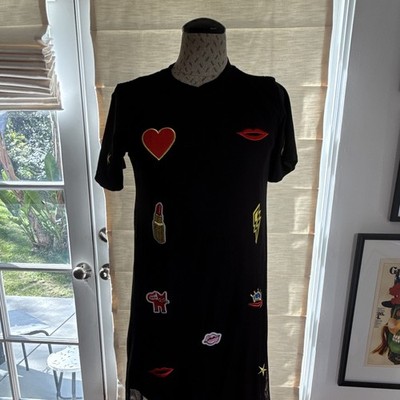embroidered mesh t shirt dress Comme Des Garons Comme Des Garons floral-embroidered Mesh T-shirt Dress | White