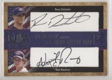 2007 USA Baseball National Teams Black Ink Ross Detwiler Neil Ramirez Auto 0a3