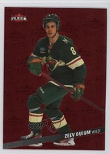 2025-26 Upper Deck Fleer Ultra Medallions Ruby Red 9/50 Zeev Buium #M-12 1a7b