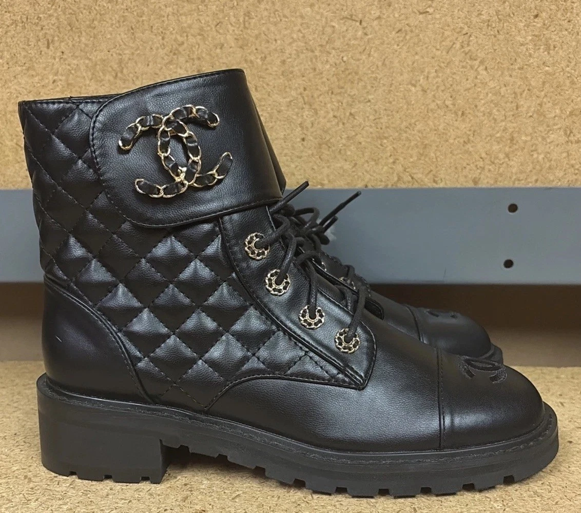 CHANEL M Combat Boots for Women for sale | eBay