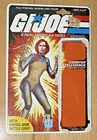 Vintage Hasbro GI Joe Scarlett File Card Uncut Board